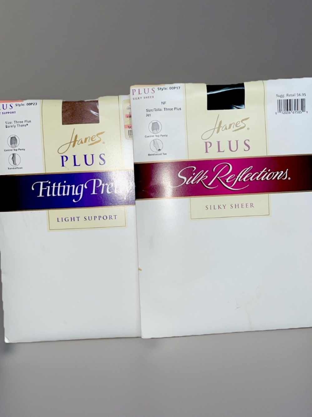 Hanes Size 3 Plus Pantyhose Silk Reflections Fitting Pretty Queen Hanes 2 Pair